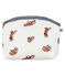 Rib Knit Clutch Bag MARSHMALLOW+CARMIN white/MULTICO red