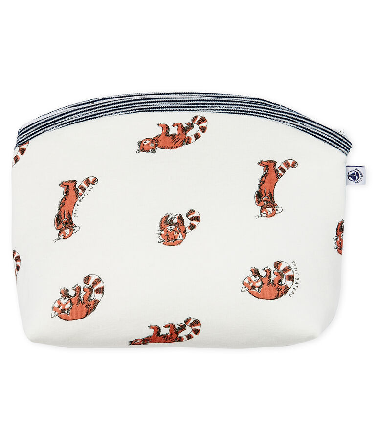 Rib Knit Clutch Bag white/red/multicolor