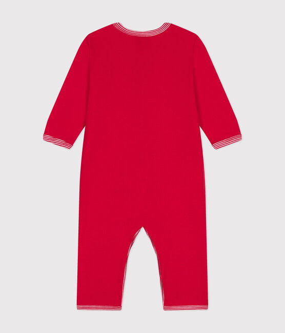 Babies' footless cotton pyjamas CORRIDA red