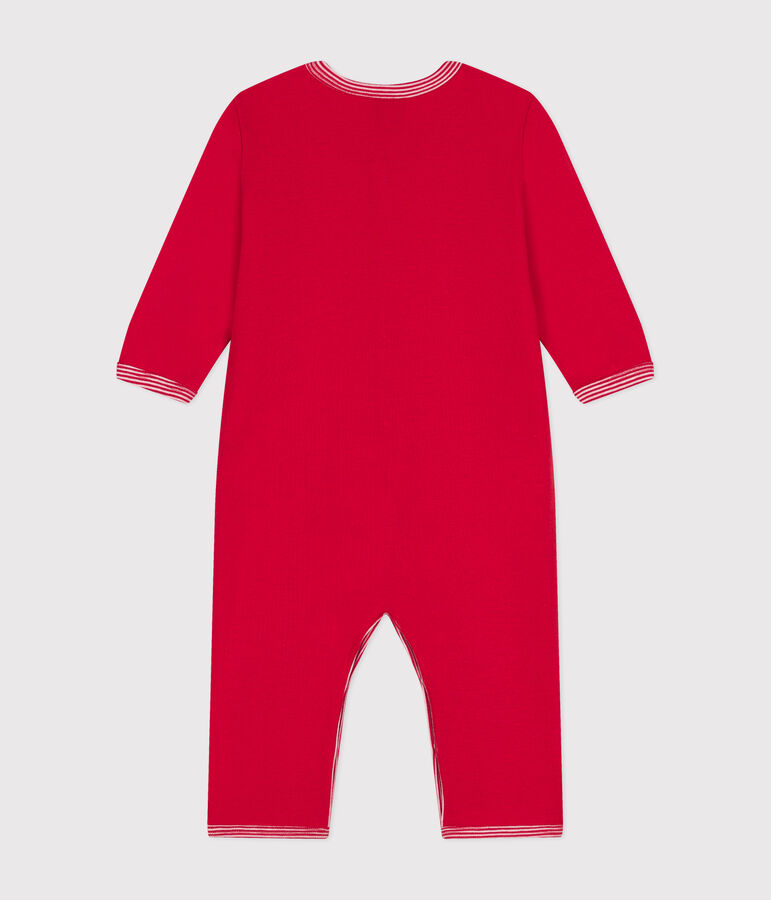 Babies' footless cotton pyjamas red