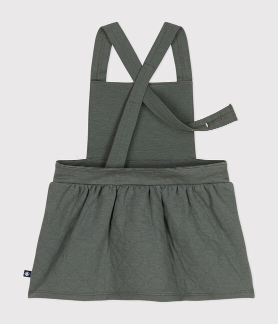 Babies' Sleeveless Quilted Tube Knit Dress THUYA green