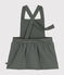 Babies' Sleeveless Quilted Tube Knit Dress THUYA green