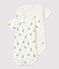Babies' Cotton Bodysuits with Ruff Collar - 2-Pack variante 1