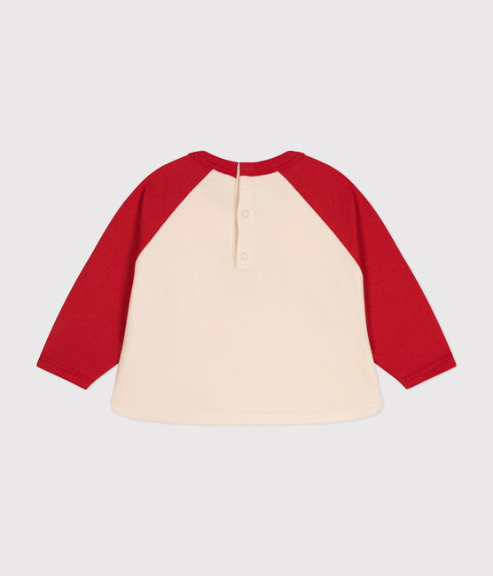 Babies' Lightweight Fleece Sweatshirt AVALANCHE red/AURORA