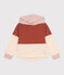  Girls' Fleece Hoodie FAMEUX brown/MULTICO