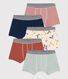 Children's Scooter Design Cotton Boxers - 5-Pack