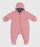 Babies' polyester snowsuit CHARME pink