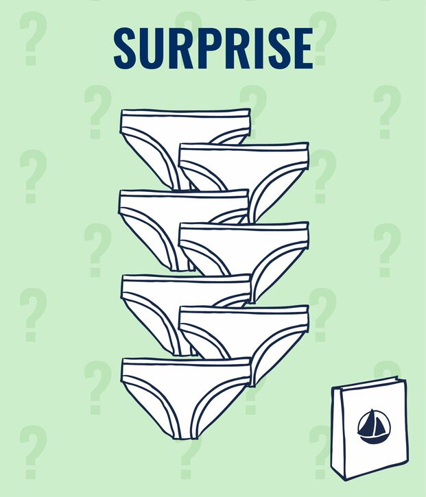 Women's surprise collection of briefs - 7-Pack multicolor