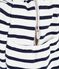 Babies' striped cotton maternity bag MARSHMALLOW white/SMOKING blue