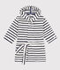 Children's Unisex Pinstriped Terry Bathrobe