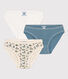 Girls' Floral Cotton Briefs - 3-Pack