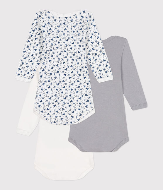 Babies' long-sleeved cotton bodies - 3-pack variante 1