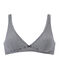 women's bra in second skin lycra jersey ABYSSE blue/LAIT white