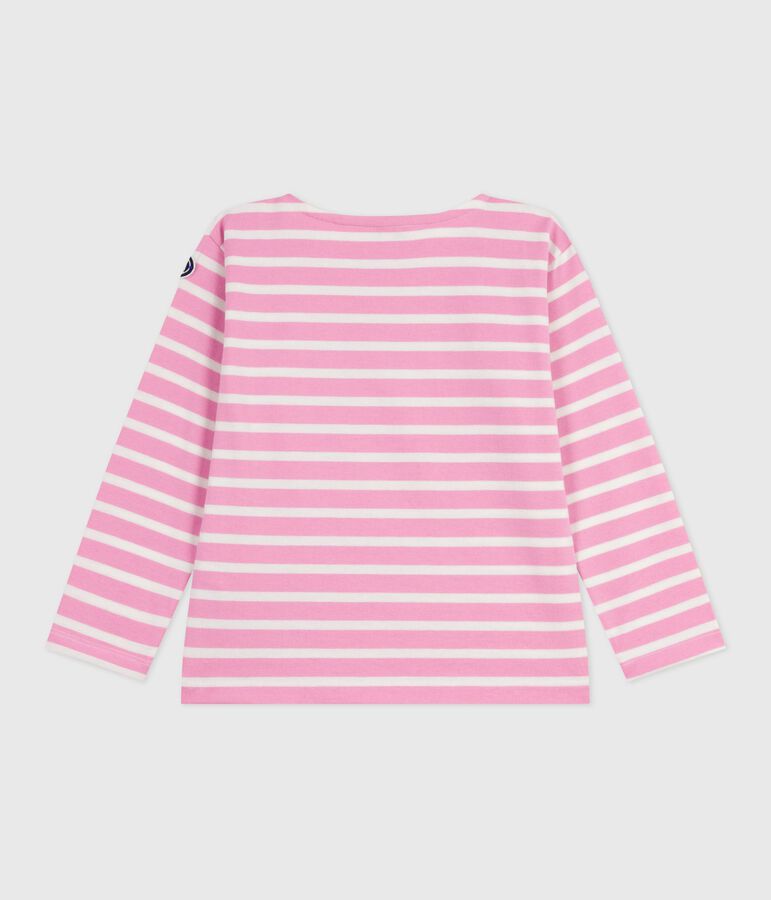 Children's cotton Breton top BOUDOIR pink/MILK