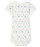 Babies' Short-Sleeved Onesie with Sailor Print MARSHMALLOW white/MULTICO white