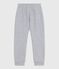 Children's jogging bottoms in plain cotton FUMEE CHINE grey