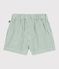 Babies stripy cotton/linen shorts green/green