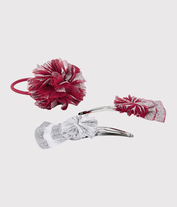 Set of slides and scrunchie multicolor