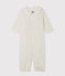 Babies' Jumpsuit/Sleeping Bag in Tube Knit MARSHMALLOW white/MULTICO white