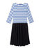 Robe femme trompe l'œil LAIT white/SURF blue