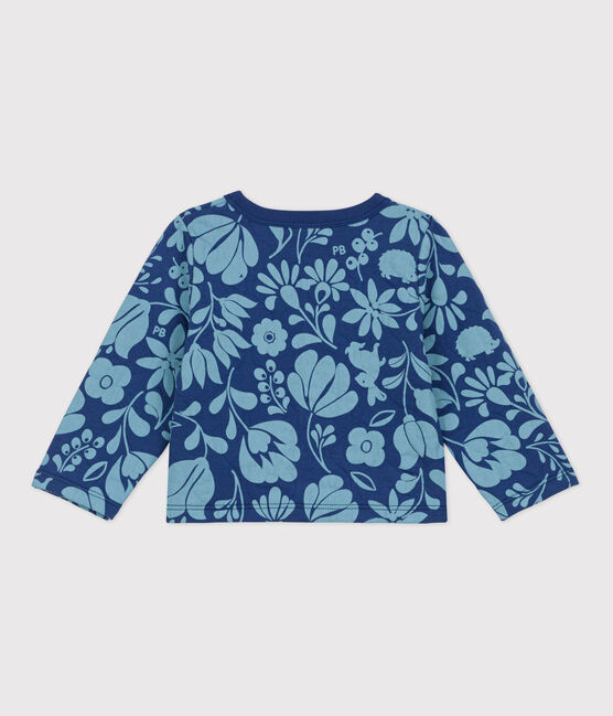 Babies' Patterned Quilted Tube Knit Cardigan CREPUSCULE /ROVER