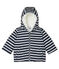 Striped Baby Boys' Down Jacket SMOKING blue/MARSHMALLOW white