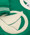 Babies' fleece sweatshirt JARDIN green