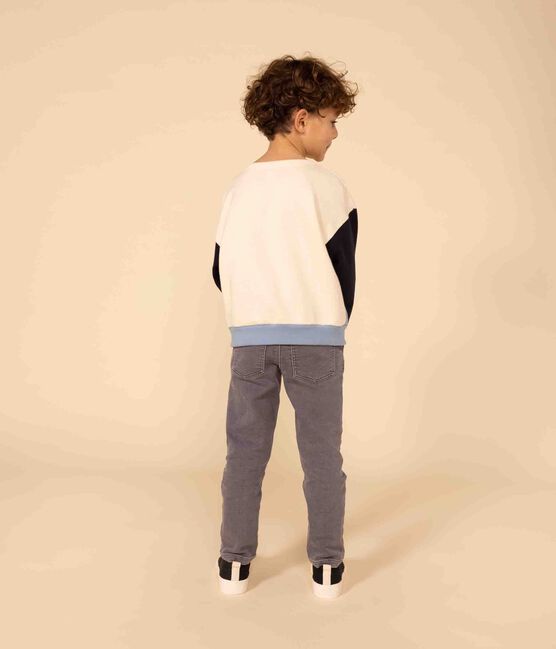 Boys' fleece sweatshirt AVALANCHE white/MULTICO