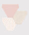 Girls' Flower Cotton and Elastane Briefs - 3-Pack variante 1