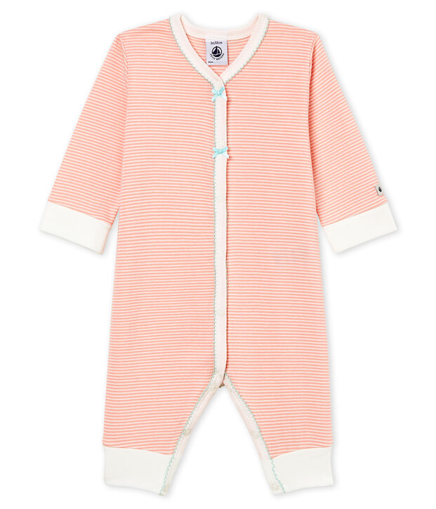 Baby Girls' Sleepsuit pink/white