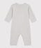 Babies' Footless Pinstriped Cotton Pyjamas PIGEON /MARSHMALLOW
