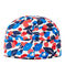 Baby girl's cap in printed fleece MARSHMALLOW white/MULTICO white