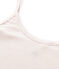 Women's lightweight cotton shirt with straps FLEUR pink