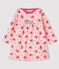 Baby girl's long-sleeved dress MINOIS pink/MULTICO white