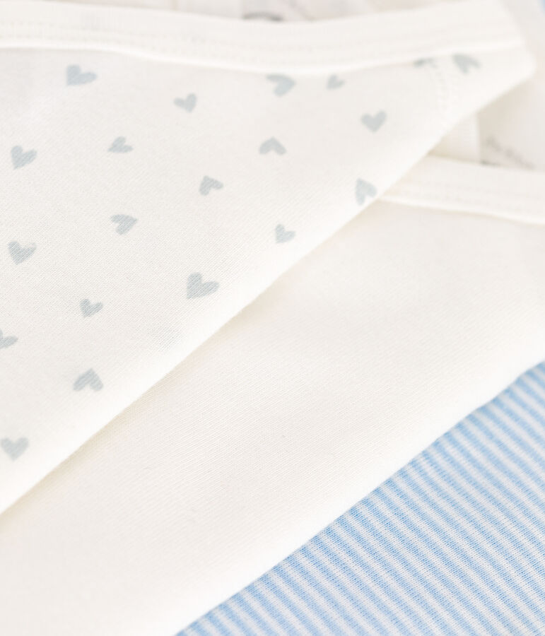 Babies' long-sleeved printed cotton wrapover bodysuits - 3-Pack variante 1