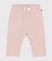 Babies' quilted tube knit trousers SALINE pink