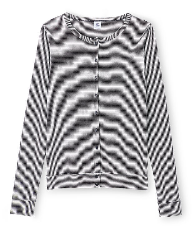 Women's Iconic Cardigan blue/white