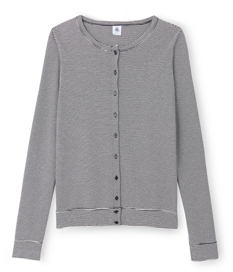 Women's Iconic Cardigan blue/white