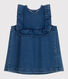 Babies' sleeveless denim dress