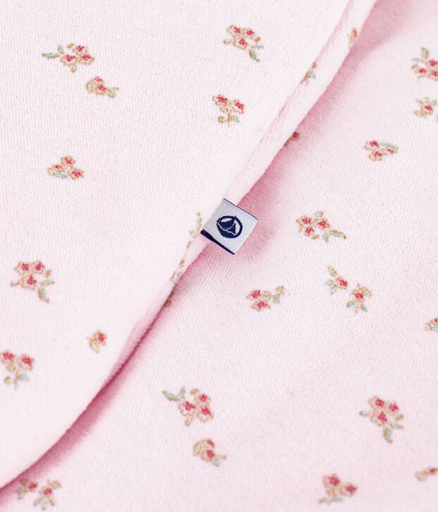 Babies' 3 TOG flower print corduroy sleeping bag pink/multicolor