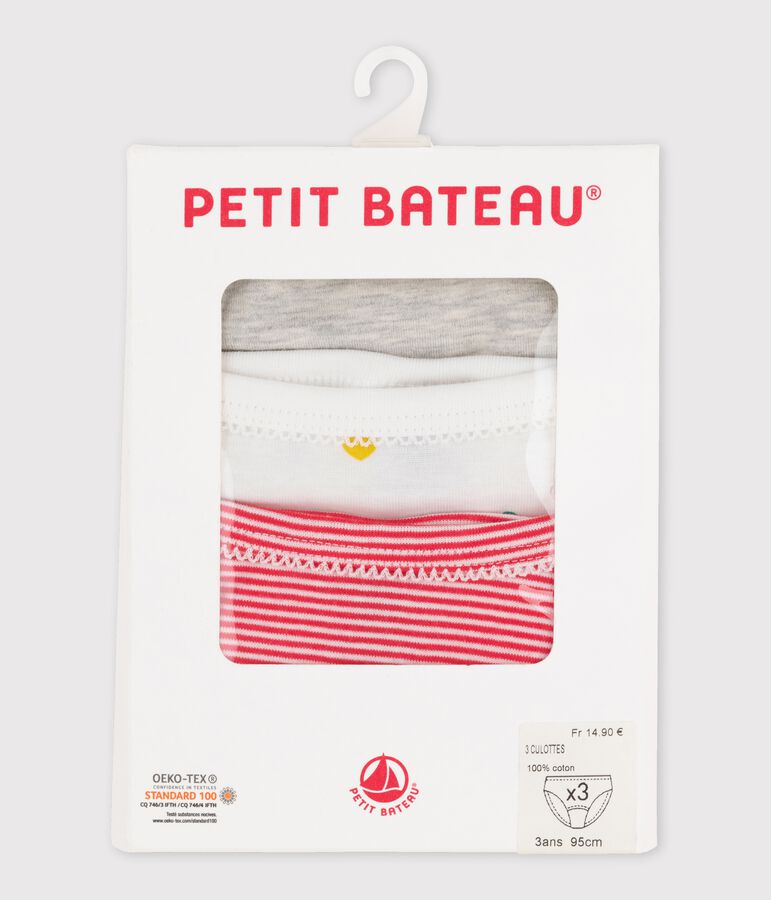 Girls' Knickers - 3-Piece Set multicolor