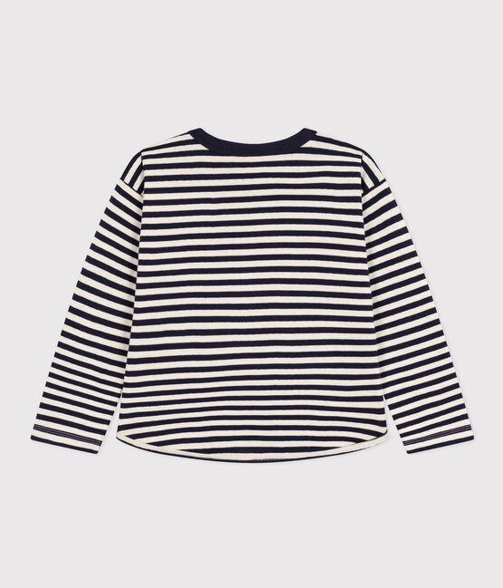 Boys' long-sleeved tube knit T-shirt SMOKING blue/AVALANCHE