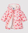 Baby girl's quilted puffer jacket MINOIS pink/MULTICO white