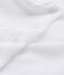 Baby girls' velour sleepsuit ECUME white
