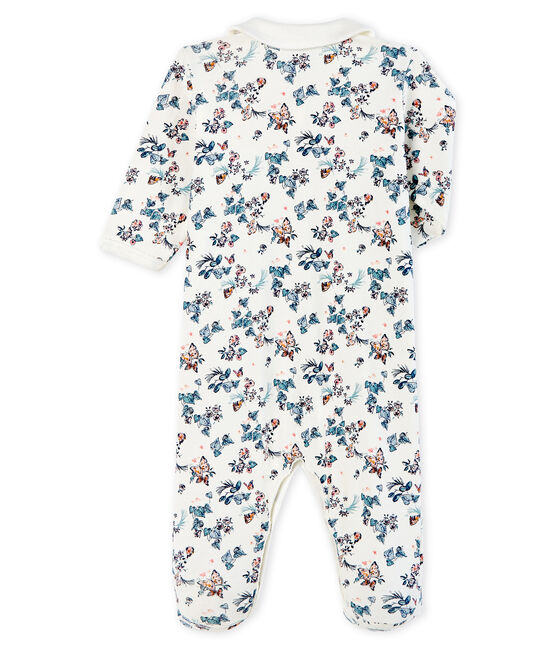 Baby Girls' Cotton Sleepsuit MARSHMALLOW white/MULTICO white