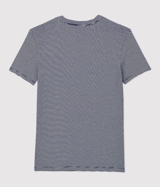 Women's Iconic Cotton Round Neck T-Shirt SMOKING blue/MARSHMALLOW white