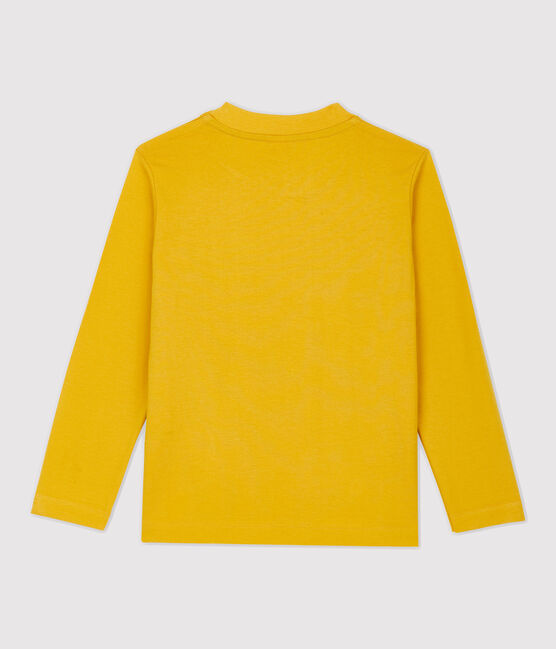 Boys' Long-Sleeved Cotton T-Shirt BOUDOR yellow