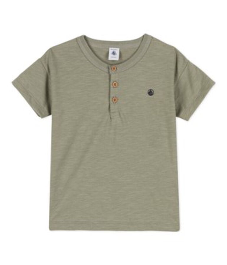 Boys' Short-Sleeved Cotton T-Shirt green