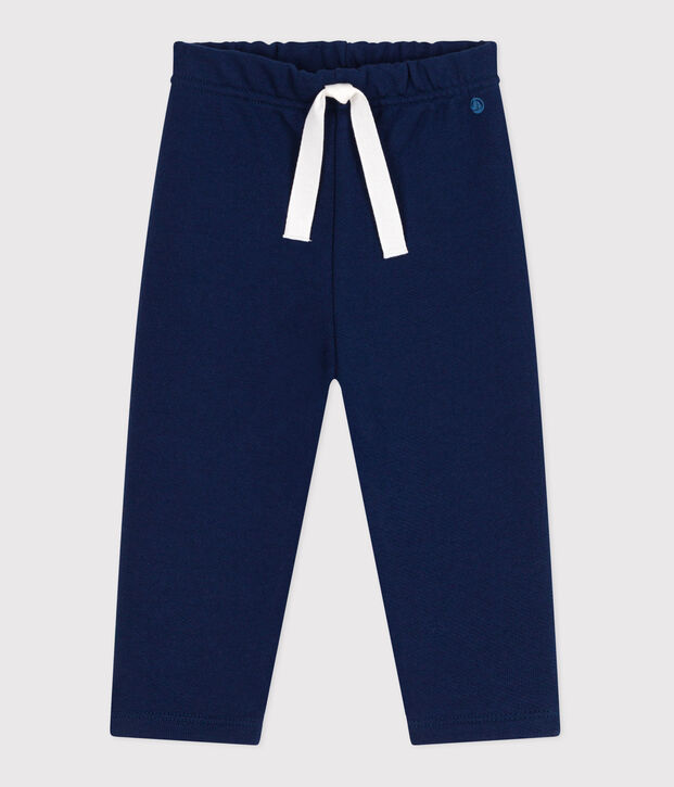 Babies' jogging bottoms in plain cotton MEDIEVAL