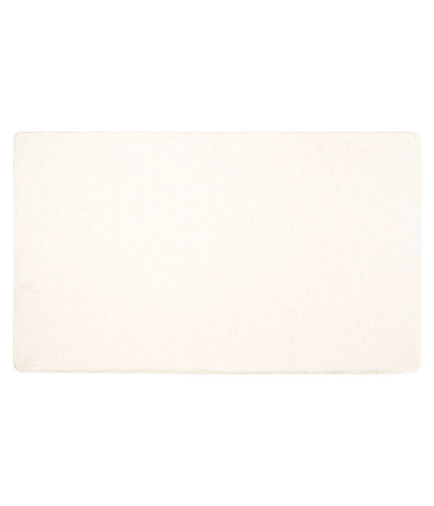 Babies' Rib Knit and Sherpa Blanket white